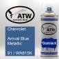 Preview: Chevrolet, Arrival Blue Metallic, 91 / WA815K: 400ml Sprühdose, von ATW Autoteile West.